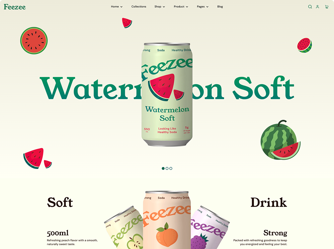 Soft drink brand site